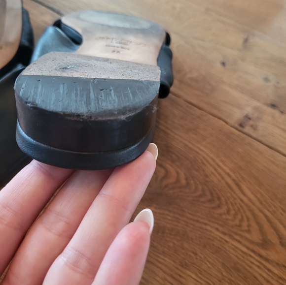 Jimmy Choo black leather Narisa flat sandals - Picture 7 of 8